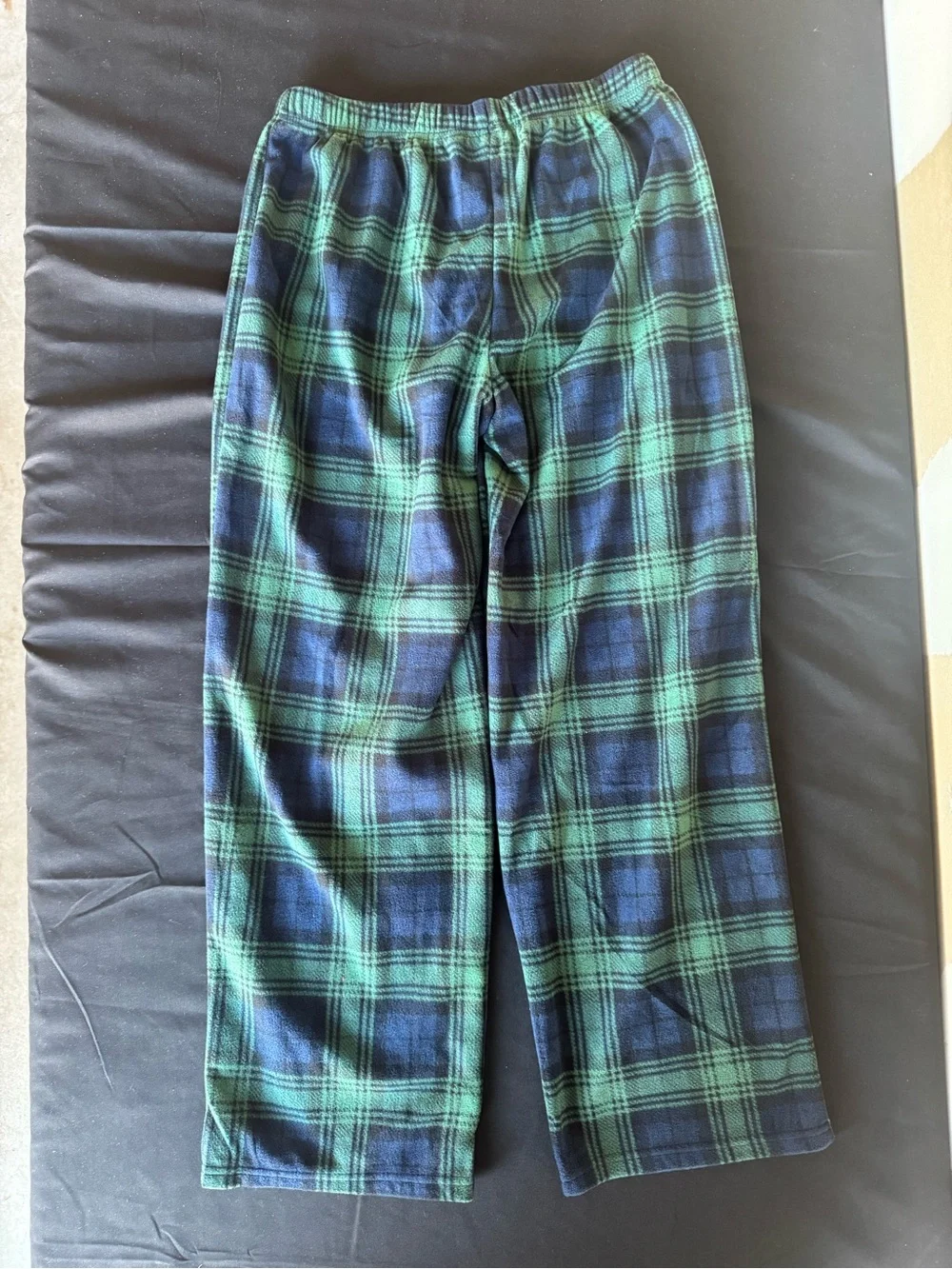 NWT Wondershop Kids Green Navy Blue Plaid Fleece Pajama Pants Size XL (14)